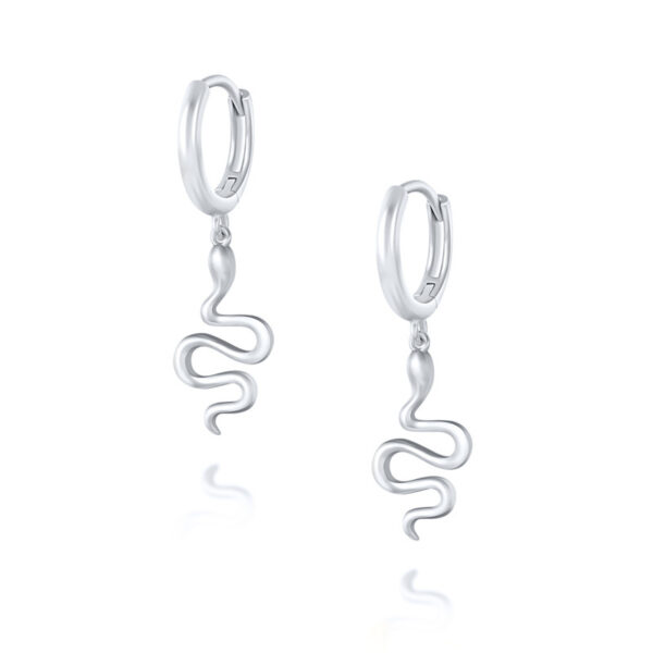 S925 Animal Snake Earrings European And American Trend INS Style Creative Simple Earrings