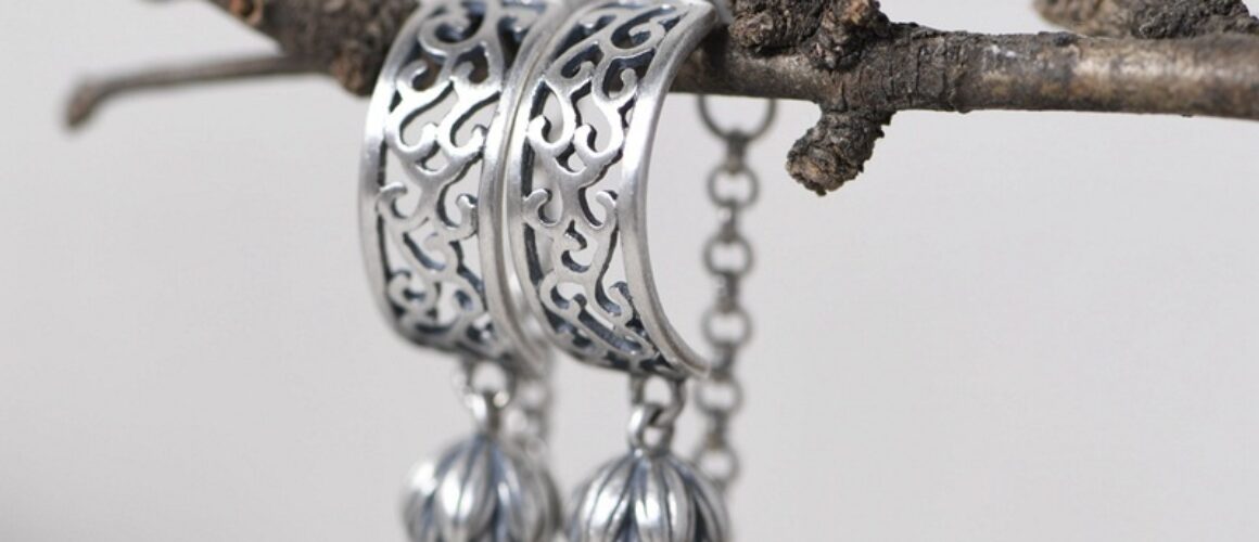 S925 Silver Vintage Matte Thai Silver Earrings