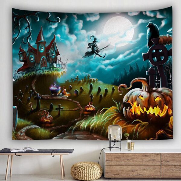 Graveyard Witch Tapestry