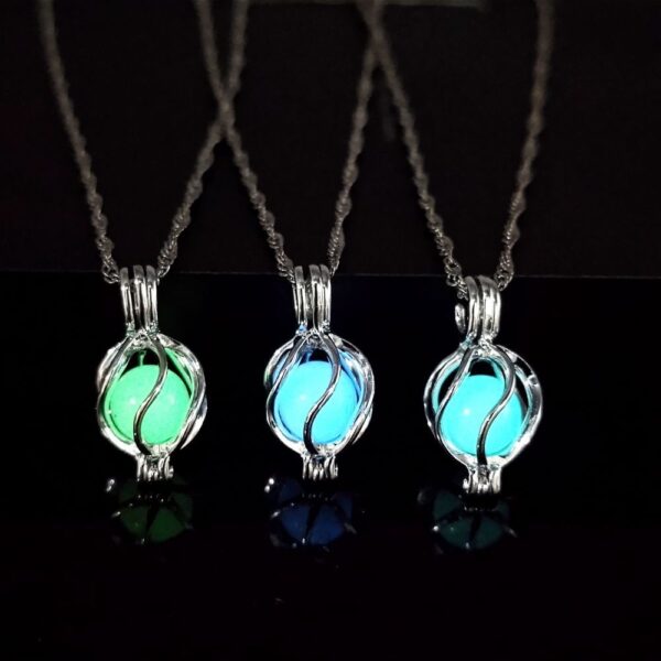 Fluorescent Stone Three-dimensional Planet Noctilucent Necklace